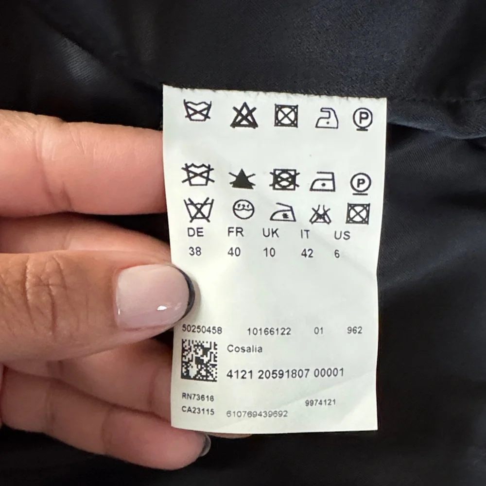 BOSS BLACK WHITE BROWN TRENCH - Picture 14 of 17